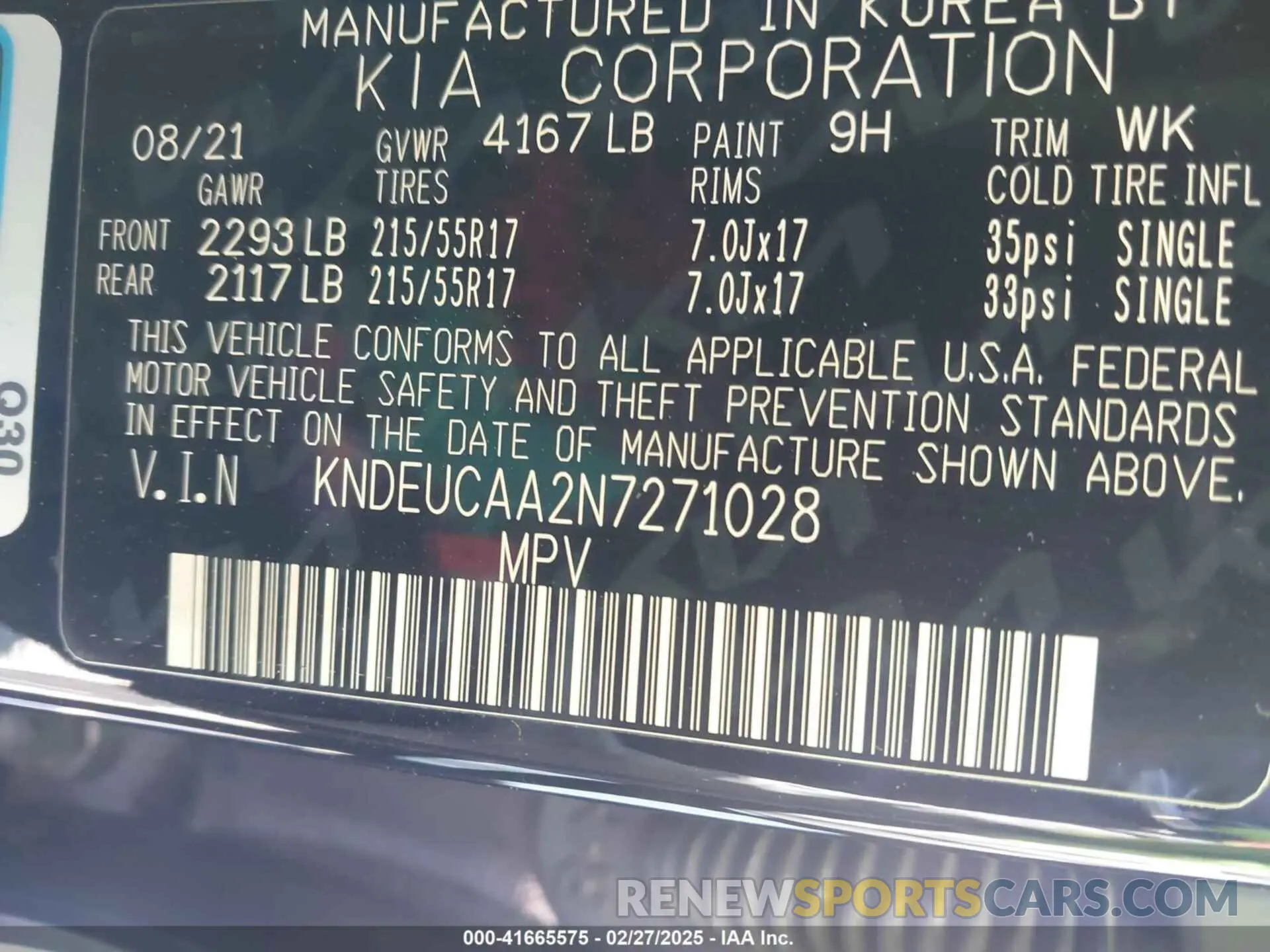 9 Фотография поврежденного автомобиля KNDEUCAA2N7271028 KIA SELTOS 2022