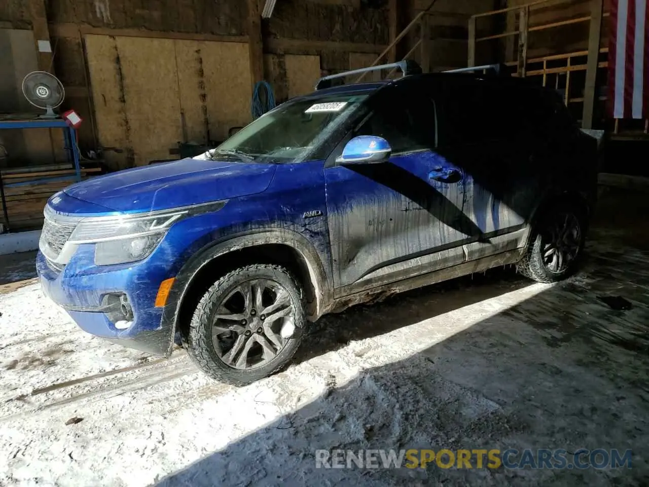 1 Photograph of a damaged car KNDEUCAA8N7307708 KIA SELTOS 2022