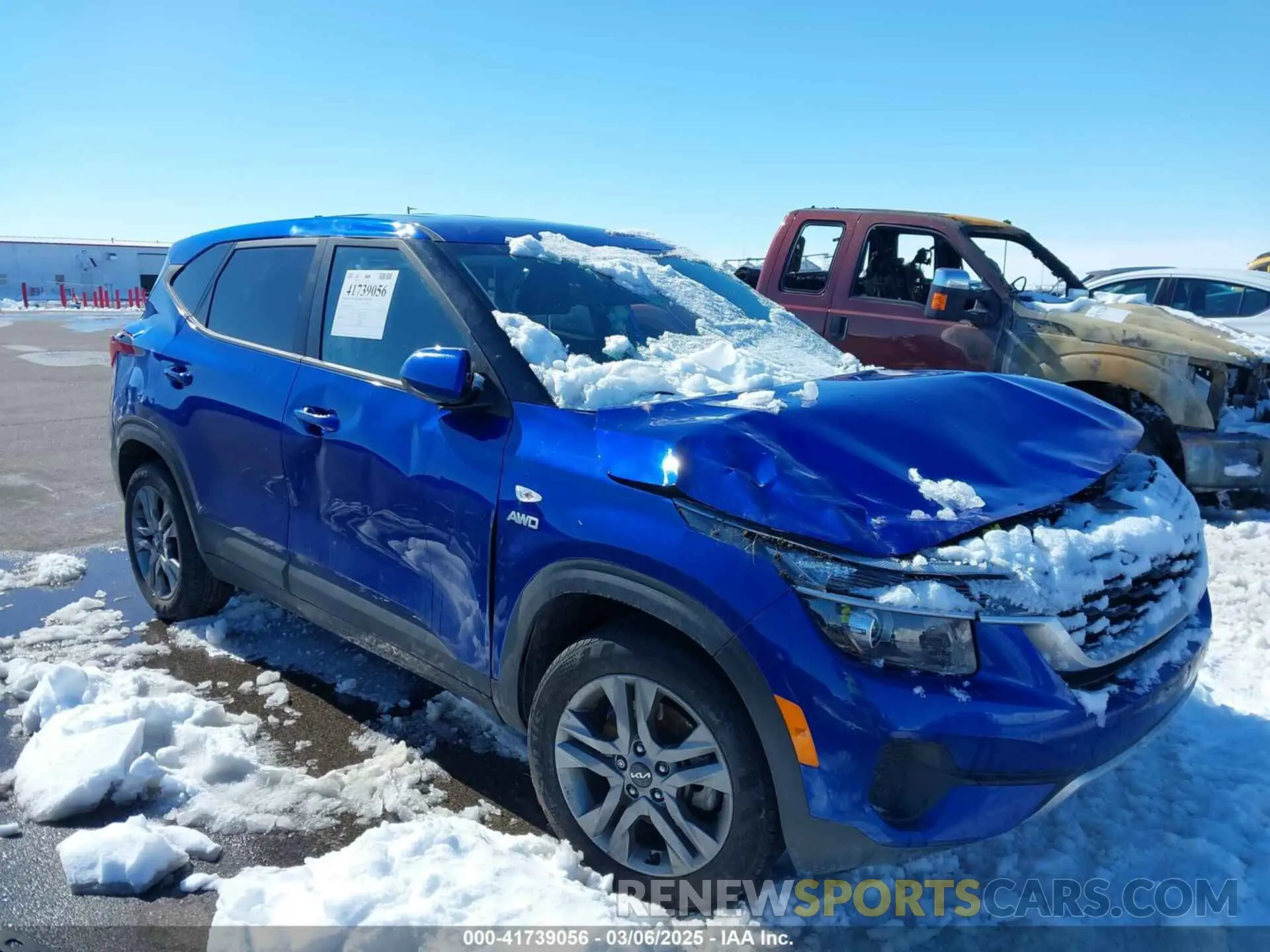 1 Photograph of a damaged car KNDEPCAA0P7430395 KIA SELTOS 2023