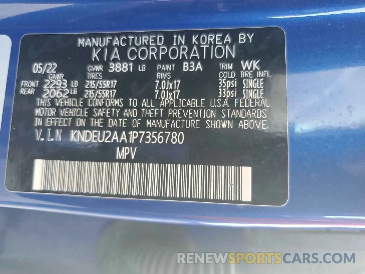 13 Photograph of a damaged car KNDEU2AA1P7356780 KIA SELTOS 2023