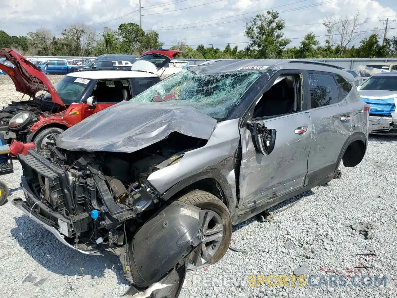 1 Photograph of a damaged car KNDEU2AA4P7452273 KIA SELTOS 2023