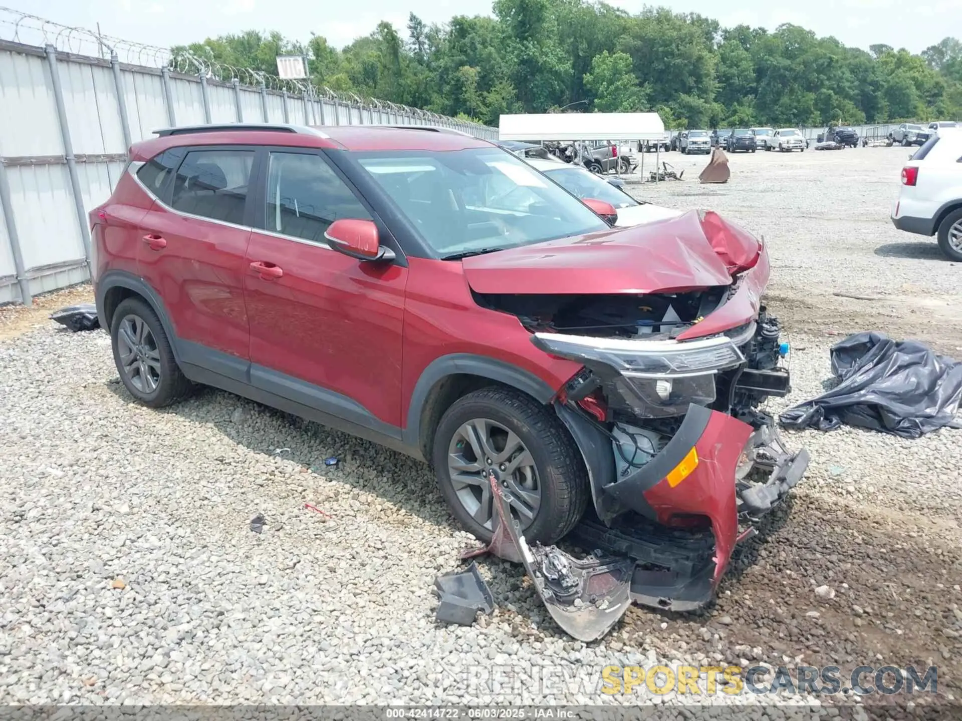 1 Photograph of a damaged car KNDEU2AA9P7394712 KIA SELTOS 2023