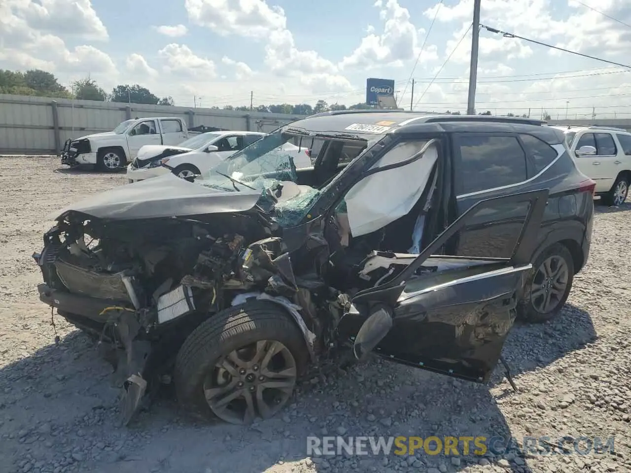 1 Photograph of a damaged car KNDEU2AAXP7378597 KIA SELTOS 2023