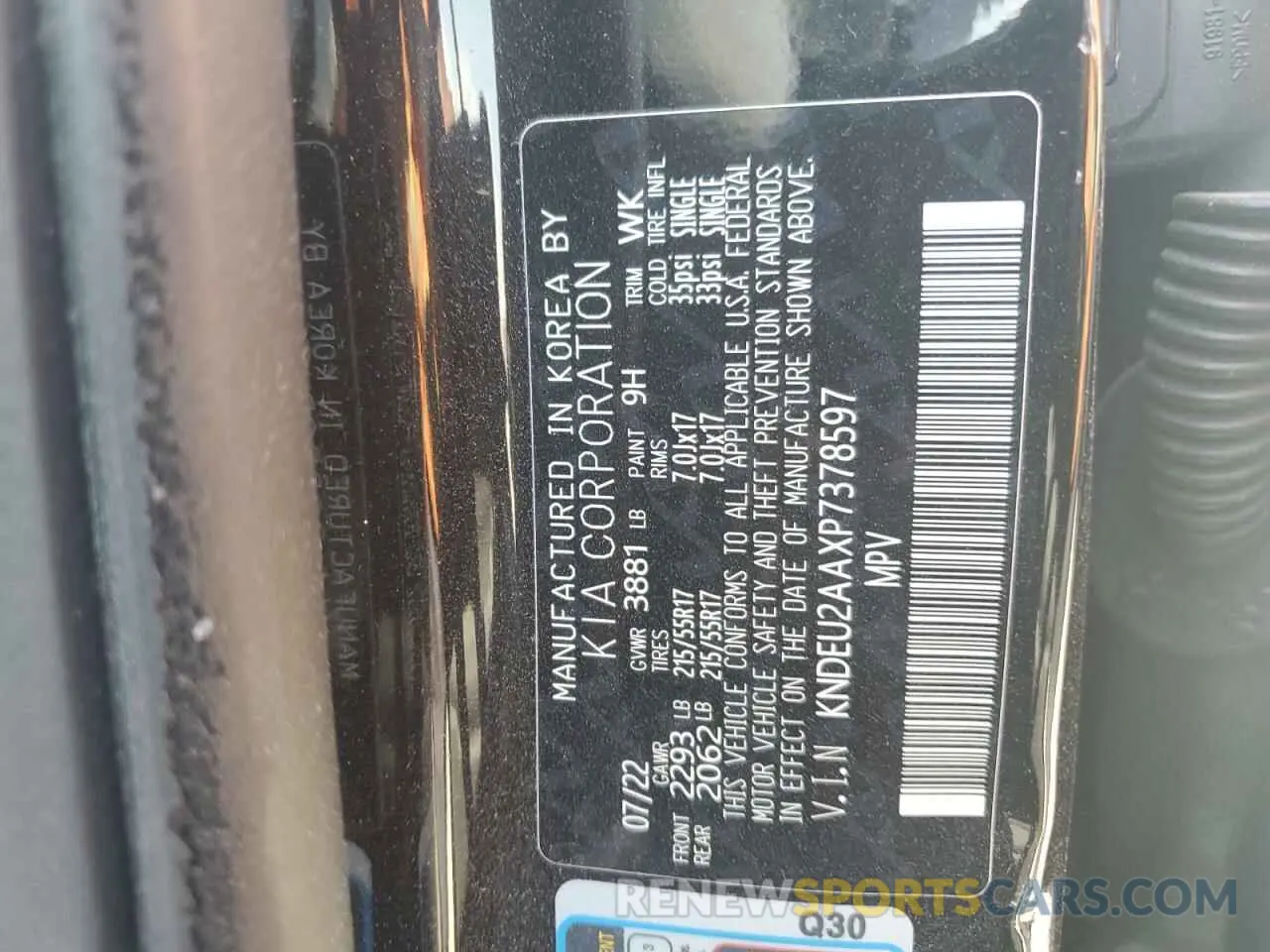 13 Photograph of a damaged car KNDEU2AAXP7378597 KIA SELTOS 2023