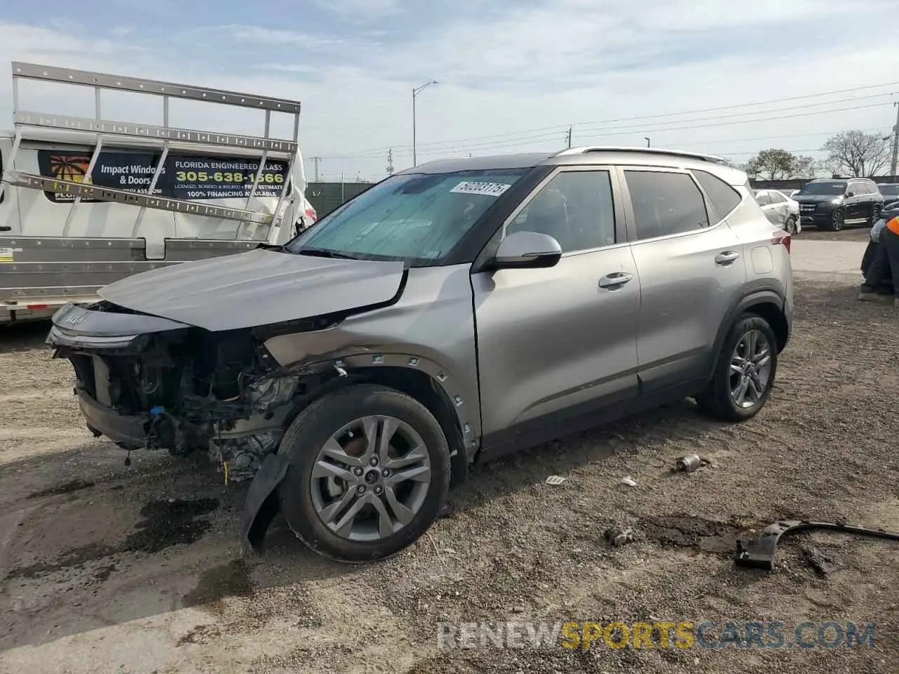 1 Photograph of a damaged car KNDEU2AAXP7432674 KIA SELTOS 2023