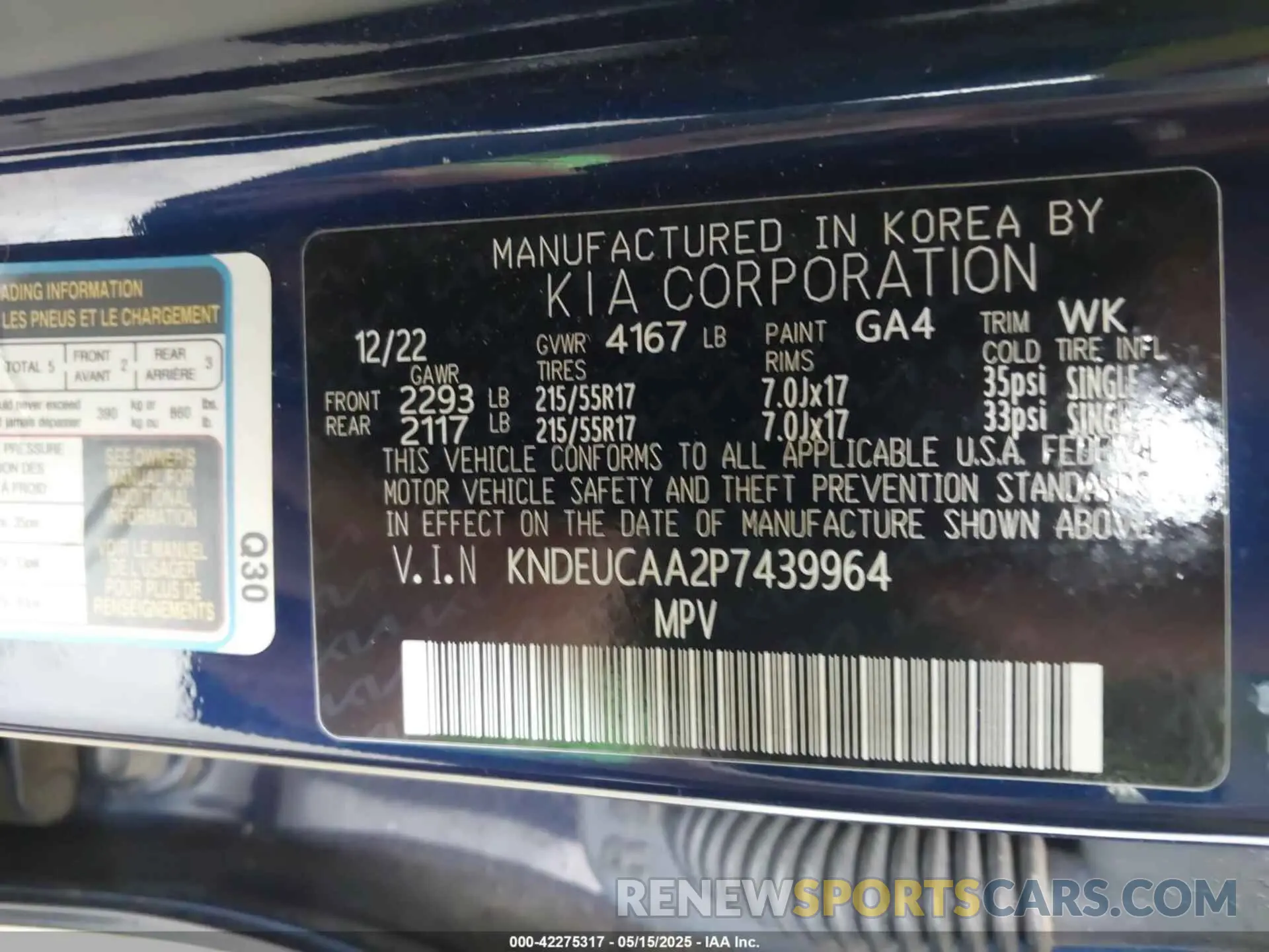 9 Фотография поврежденного автомобиля KNDEUCAA2P7439964 KIA SELTOS 2023
