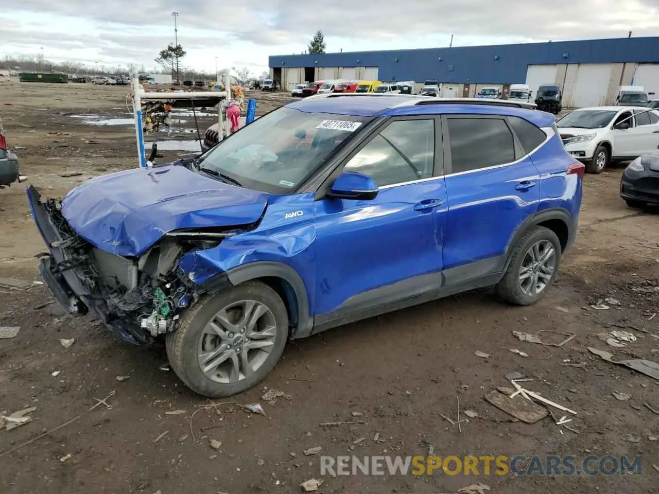 1 Photograph of a damaged car KNDEUCAA4P7441392 KIA SELTOS 2023