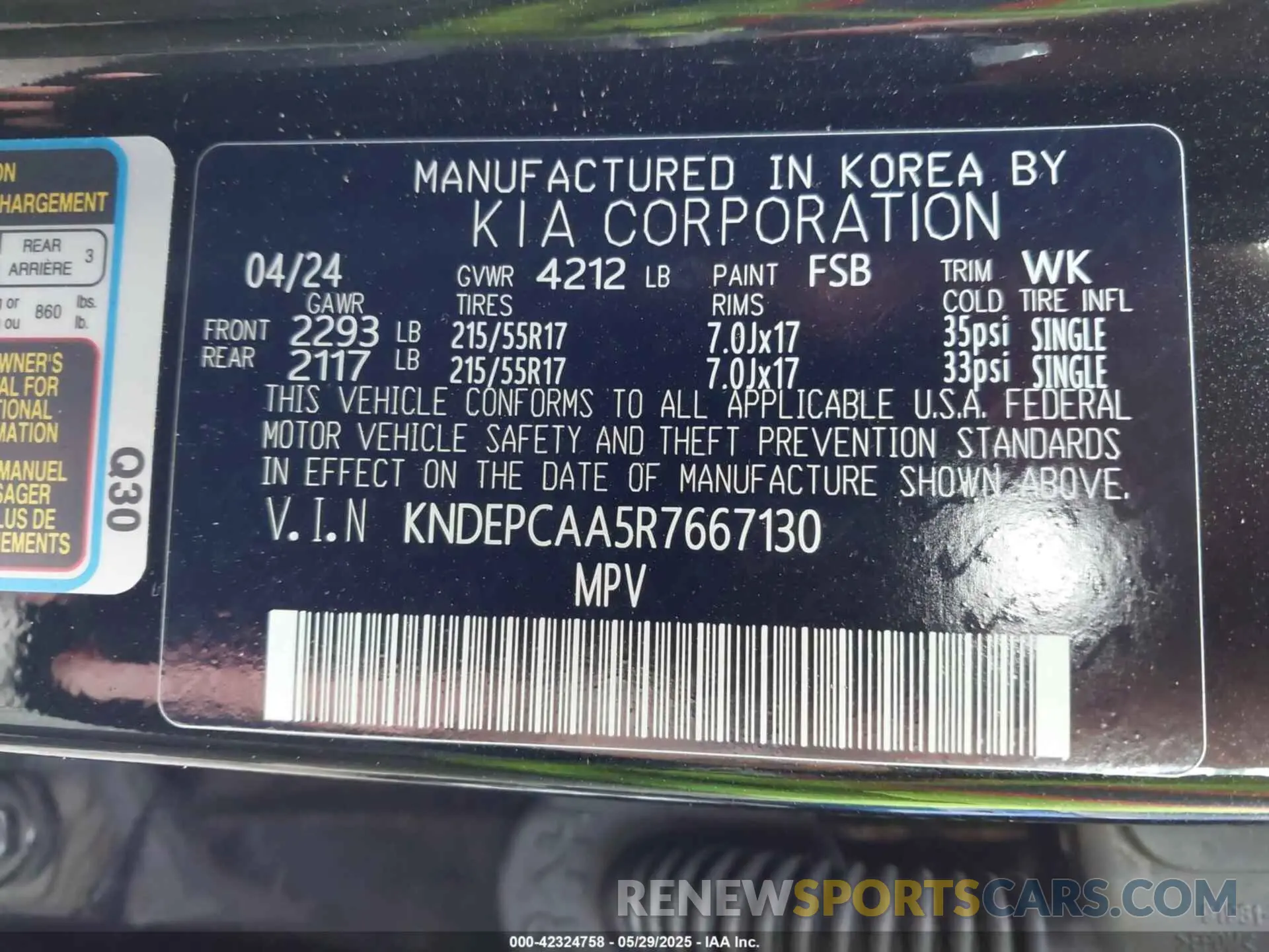 9 Photograph of a damaged car KNDEPCAA5R7667130 KIA SELTOS 2024