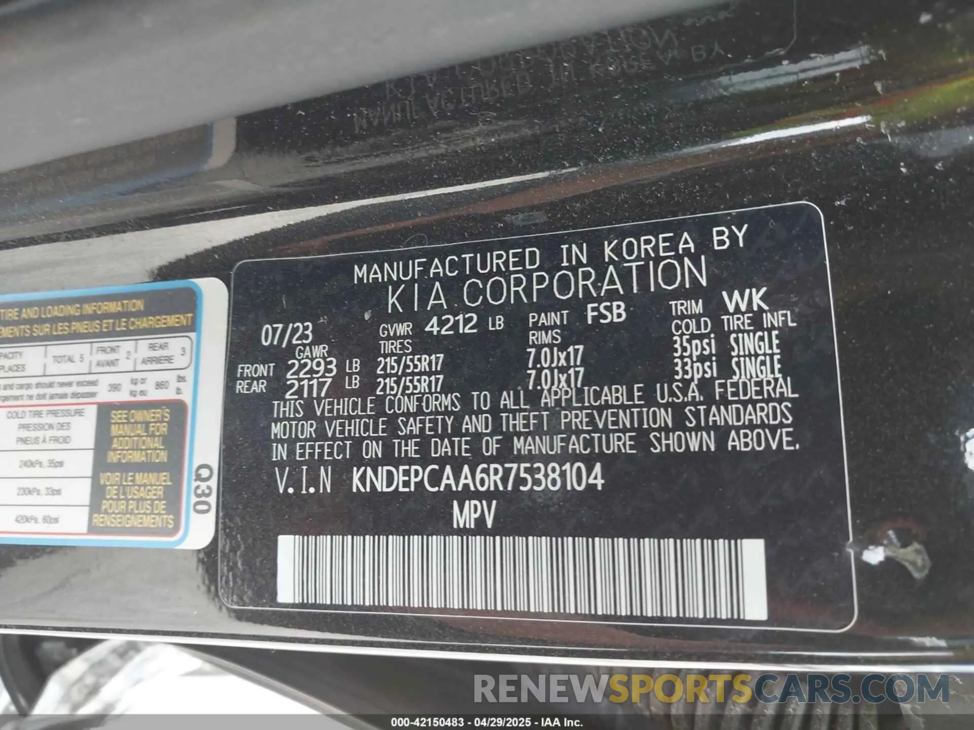 9 Photograph of a damaged car KNDEPCAA6R7538104 KIA SELTOS 2024