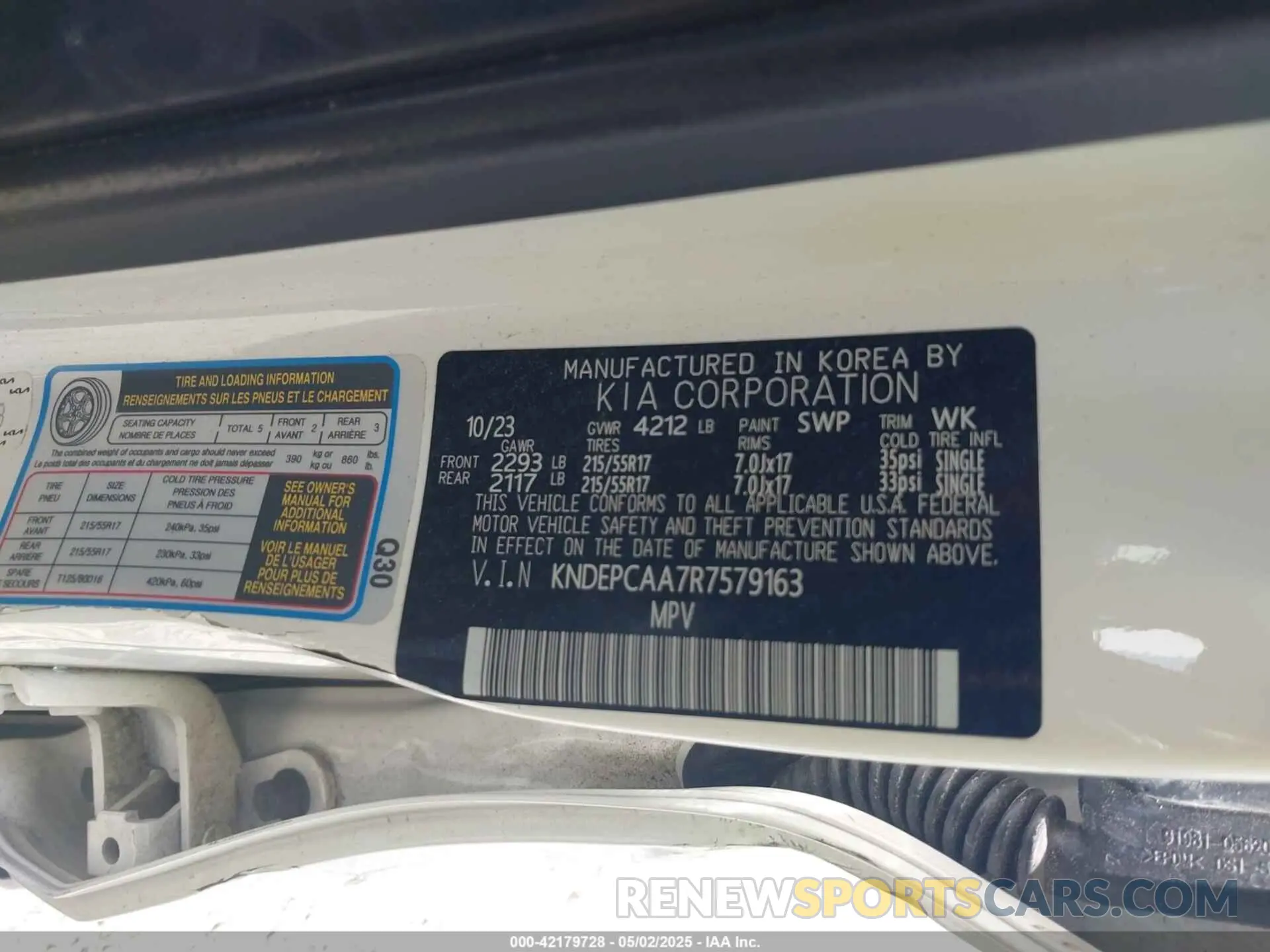 9 Фотография поврежденного автомобиля KNDEPCAA7R7579163 KIA SELTOS 2024