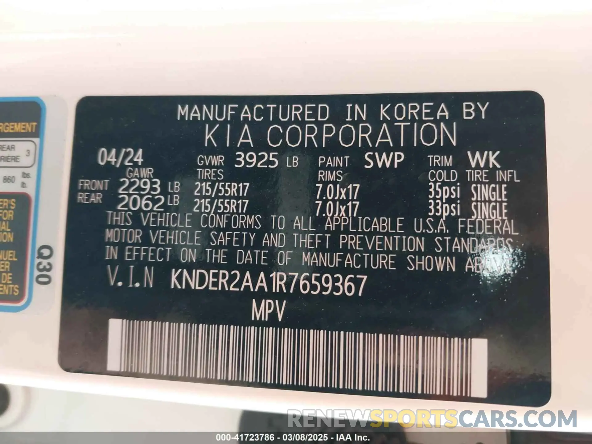9 Фотография поврежденного автомобиля KNDER2AA1R7659367 KIA SELTOS 2024