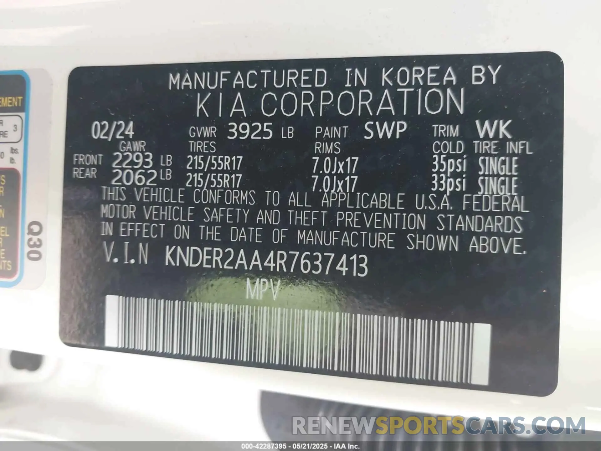 9 Фотография поврежденного автомобиля KNDER2AA4R7637413 KIA SELTOS 2024