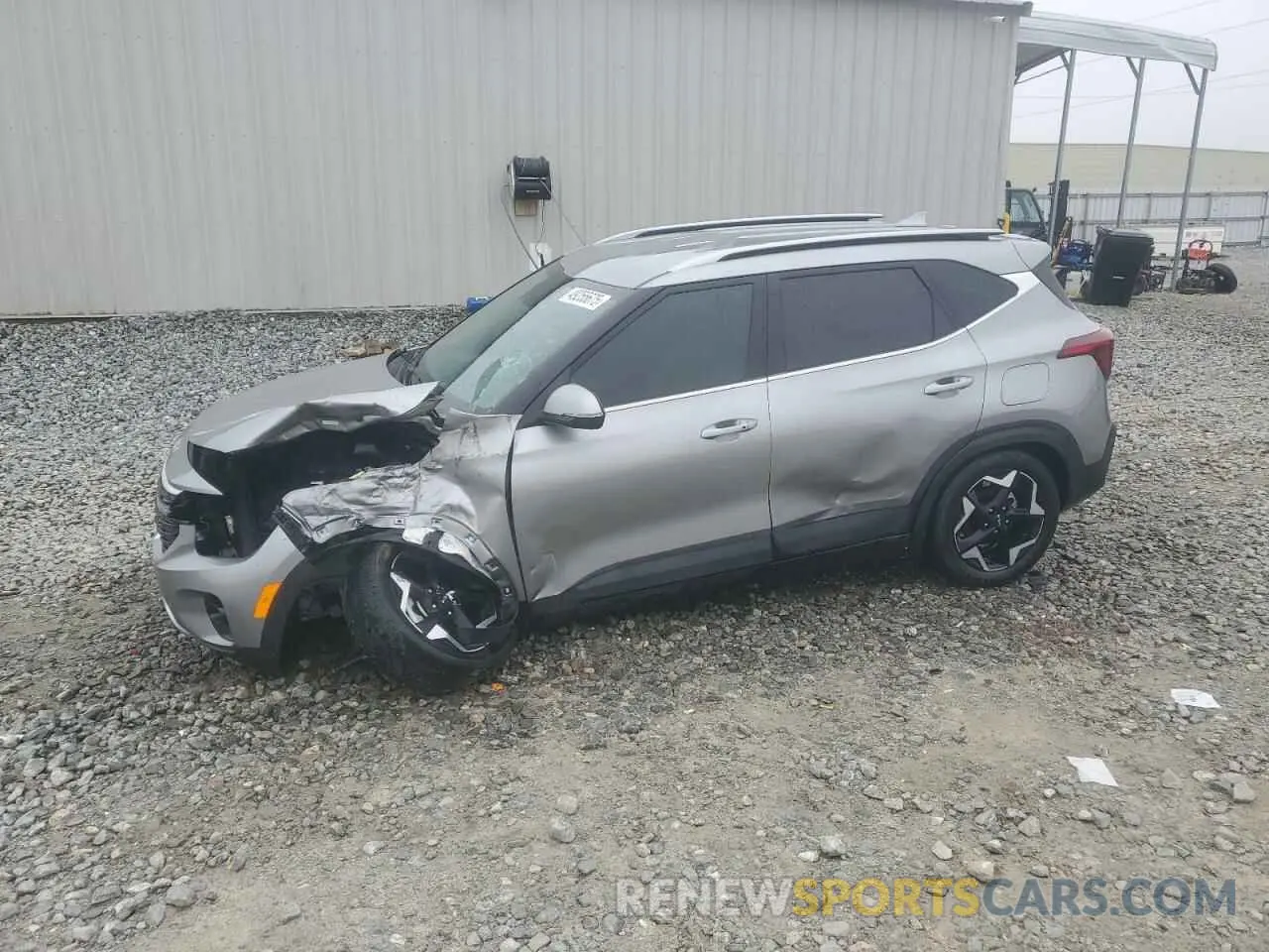 1 Photograph of a damaged car KNDER2AA8R7524628 KIA SELTOS 2024