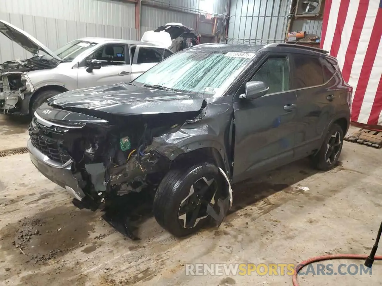 1 Photograph of a damaged car KNDERCAA4R7574612 KIA SELTOS 2024