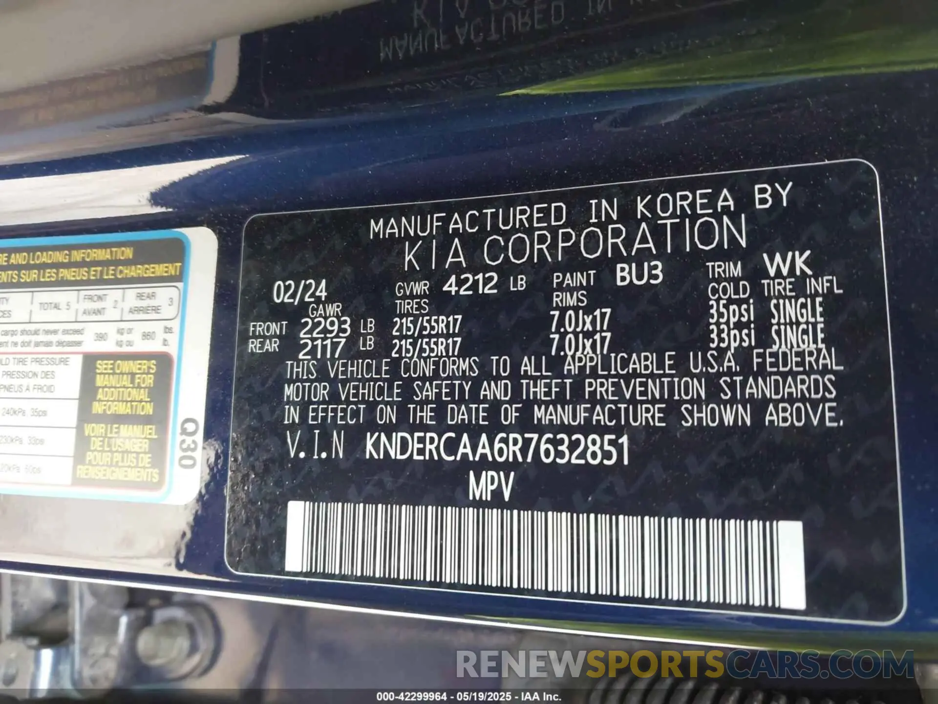 9 Photograph of a damaged car KNDERCAA6R7632851 KIA SELTOS 2024
