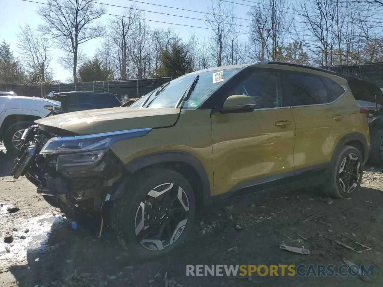 1 Photograph of a damaged car KNDETCA70R7546781 KIA SELTOS 2024
