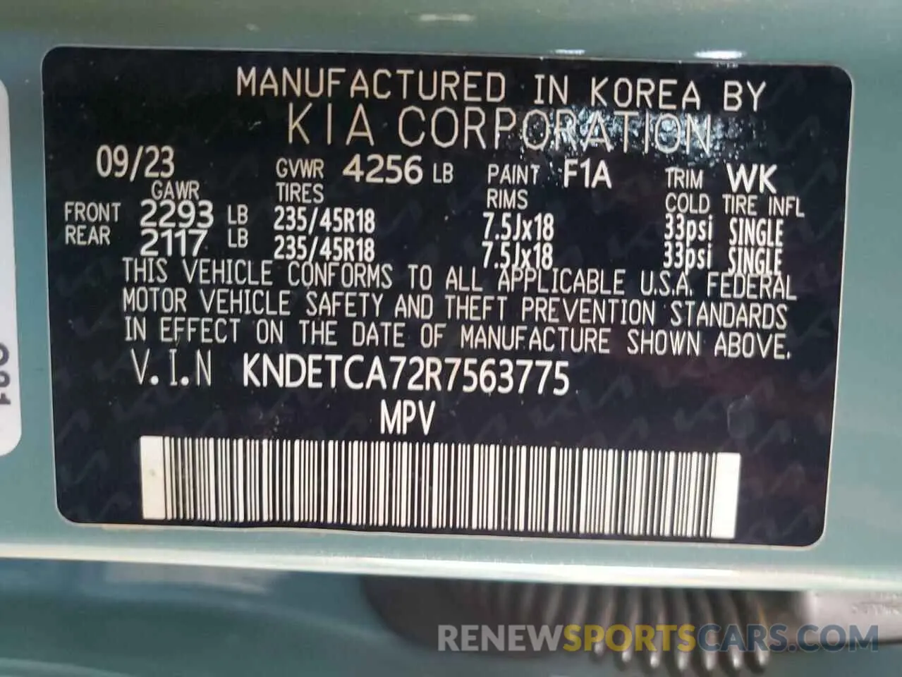 12 Photograph of a damaged car KNDETCA72R7563775 KIA SELTOS 2024