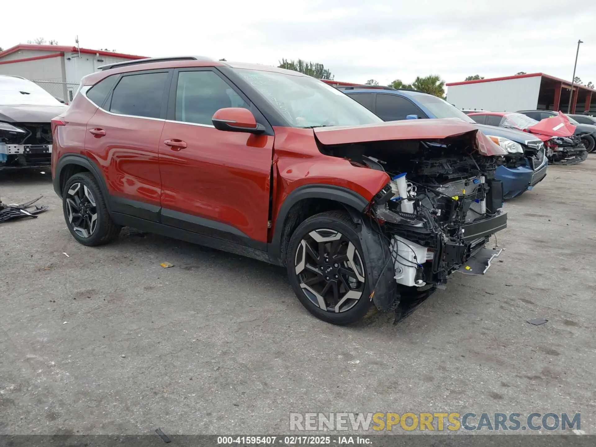 1 Photograph of a damaged car KNDETCA74R7587057 KIA SELTOS 2024