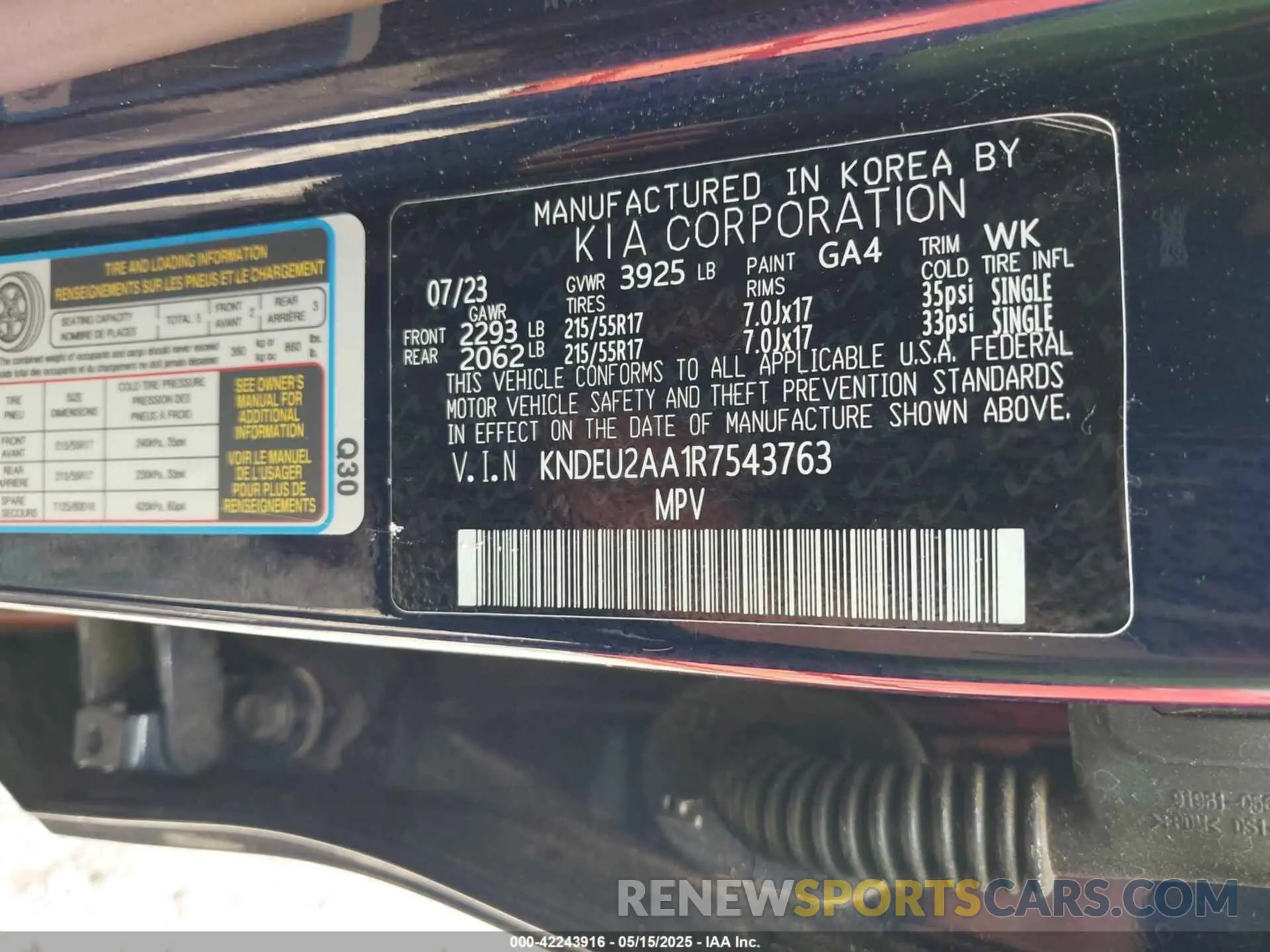 9 Фотография поврежденного автомобиля KNDEU2AA1R7543763 KIA SELTOS 2024