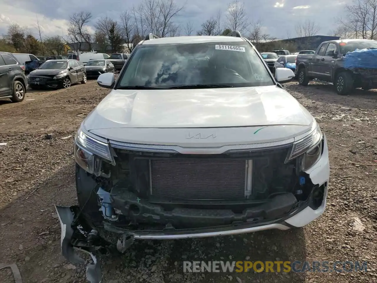 5 Photograph of a damaged car KNDEUCA22N7300021 KIA SELTOS NIG 2022