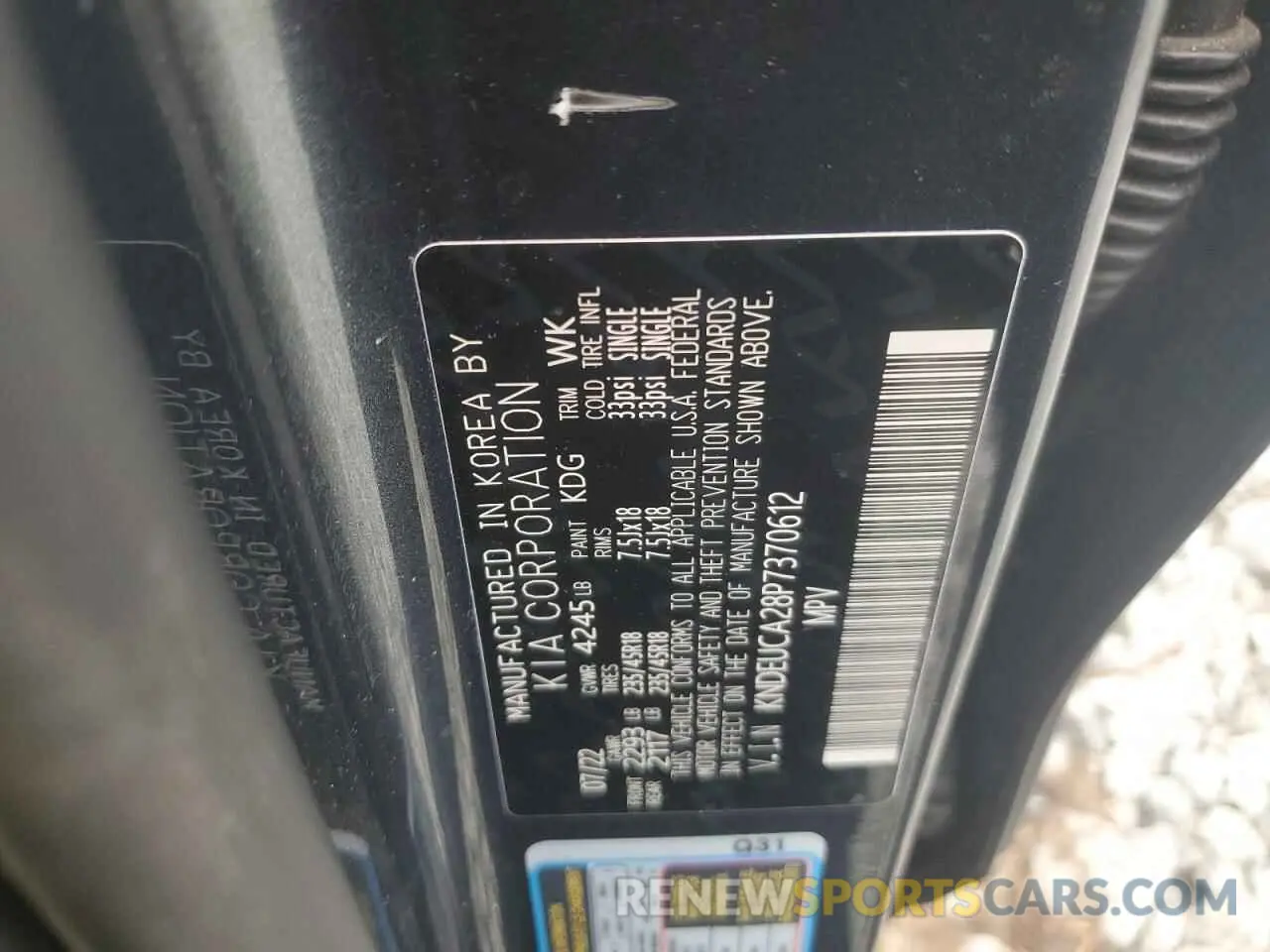 13 Фотография поврежденного автомобиля KNDEUCA28P7370612 KIA SELTOS NIG 2023
