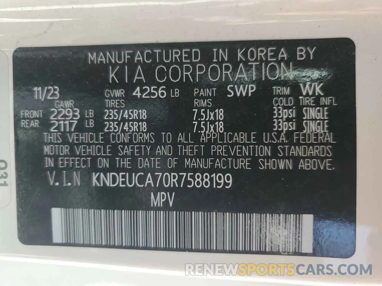 14 Фотография поврежденного автомобиля KNDEUCA70R7588199 KIA SELTOS X L 2024