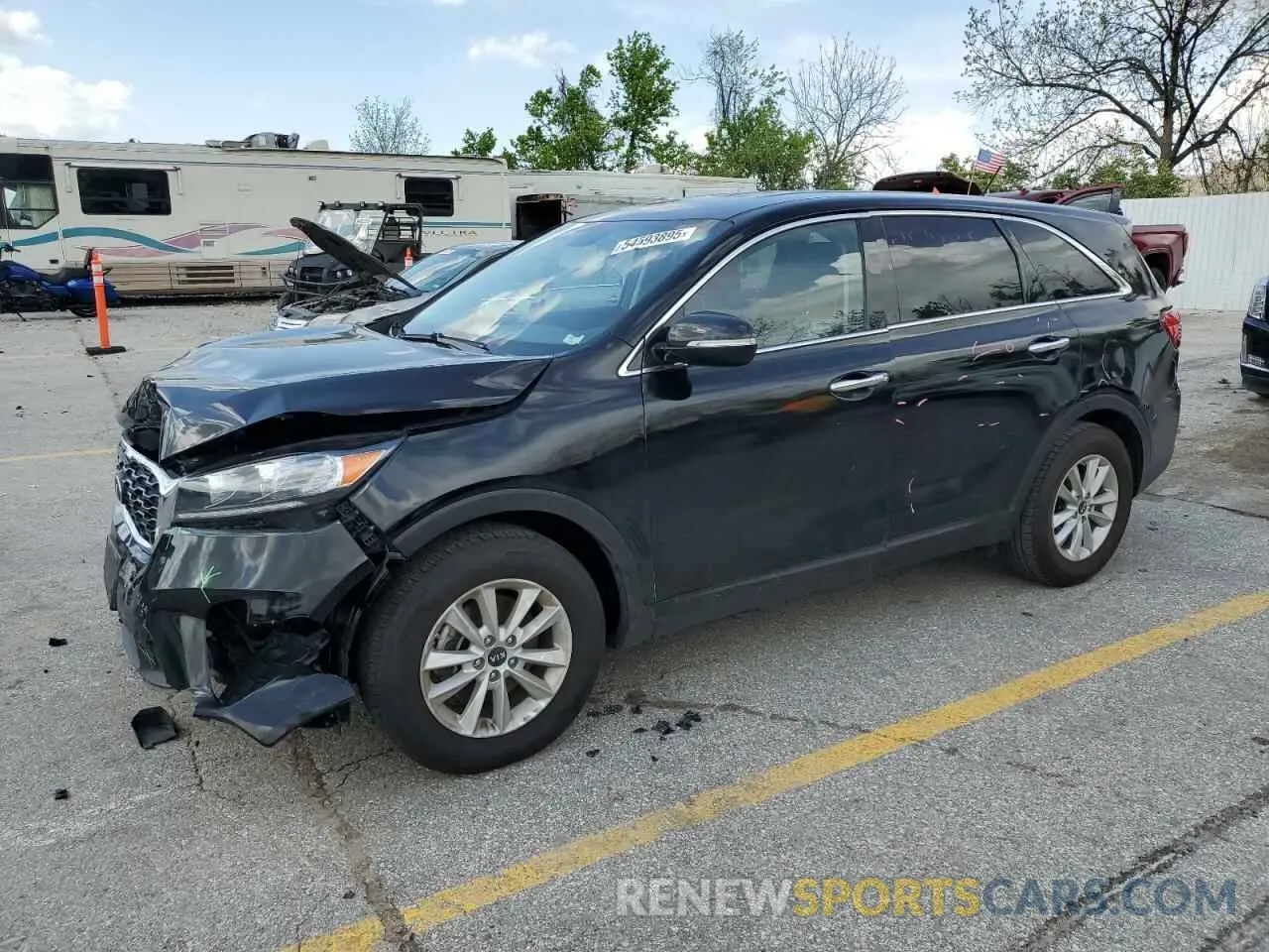 1 Photograph of a damaged car 5XYPG4A30KG551245 KIA SORENTO 2019