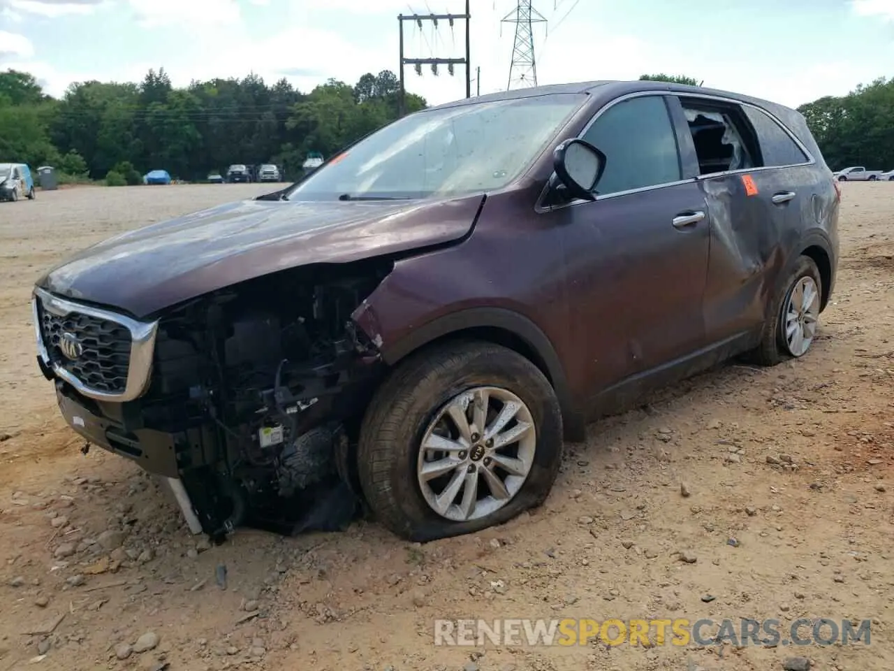 1 Photograph of a damaged car 5XYPG4A30KG571530 KIA SORENTO 2019