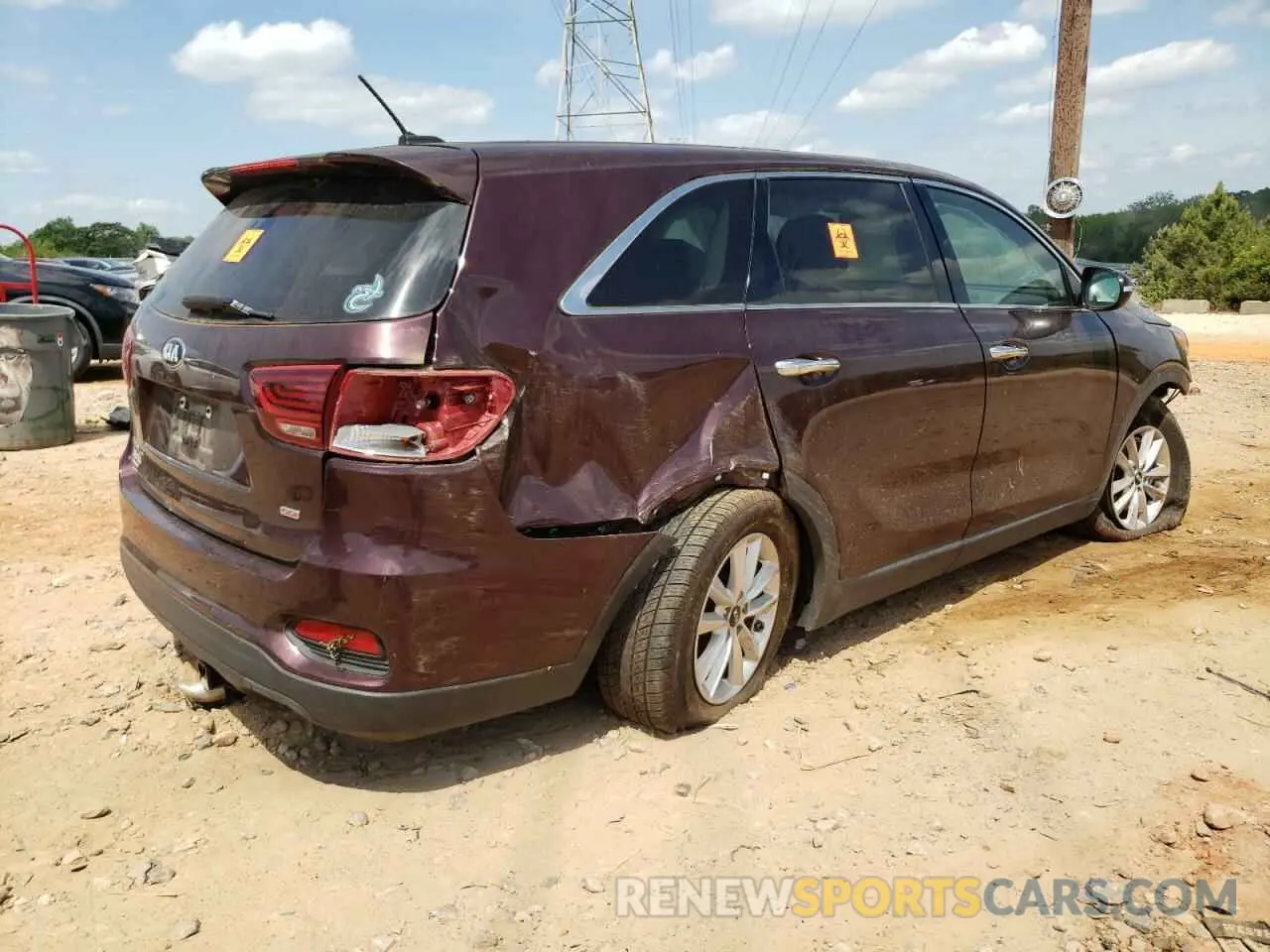 3 Photograph of a damaged car 5XYPG4A30KG571530 KIA SORENTO 2019
