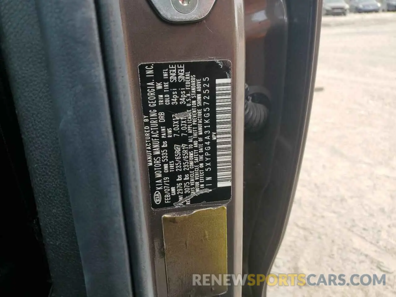 14 Фотография поврежденного автомобиля 5XYPG4A31KG572525 KIA SORENTO 2019