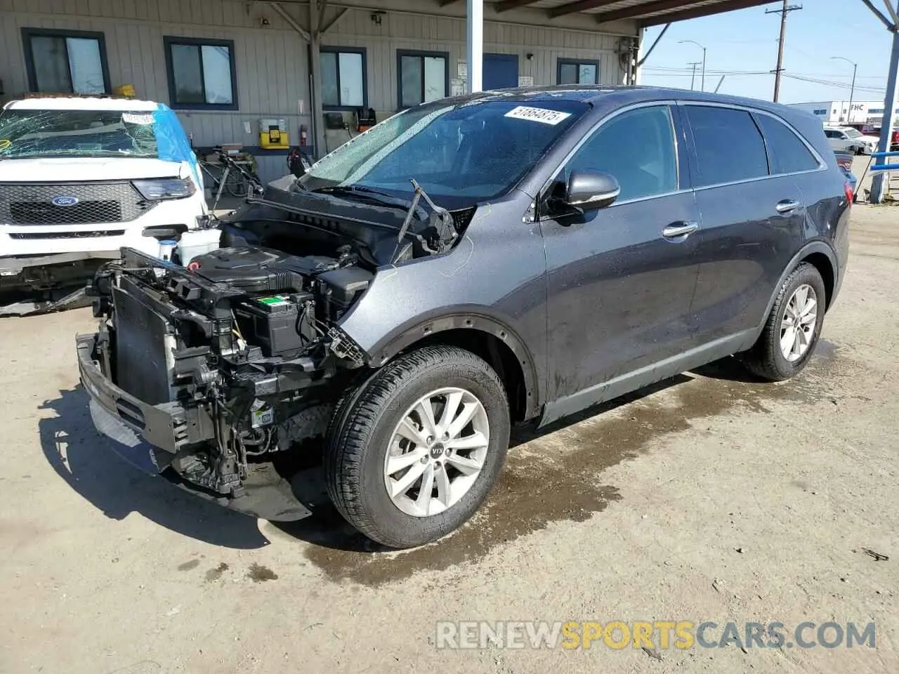 1 Photograph of a damaged car 5XYPG4A3XKG517958 KIA SORENTO 2019