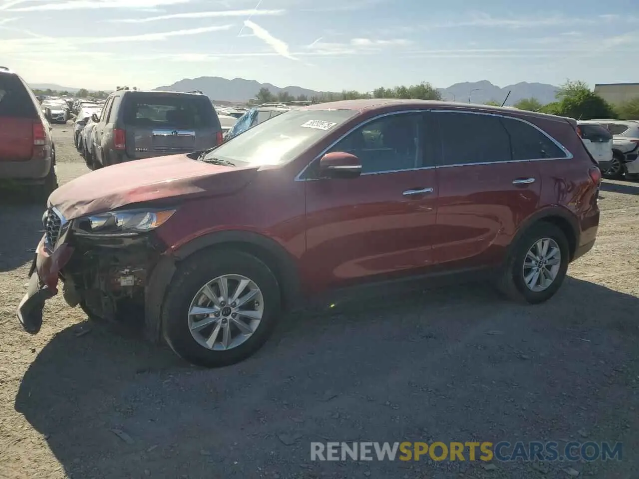1 Photograph of a damaged car 5XYPG4A57KG572059 KIA SORENTO 2019