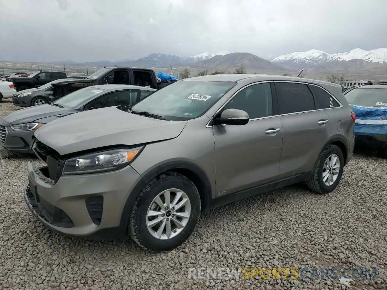 1 Photograph of a damaged car 5XYPGDA52KG490241 KIA SORENTO 2019