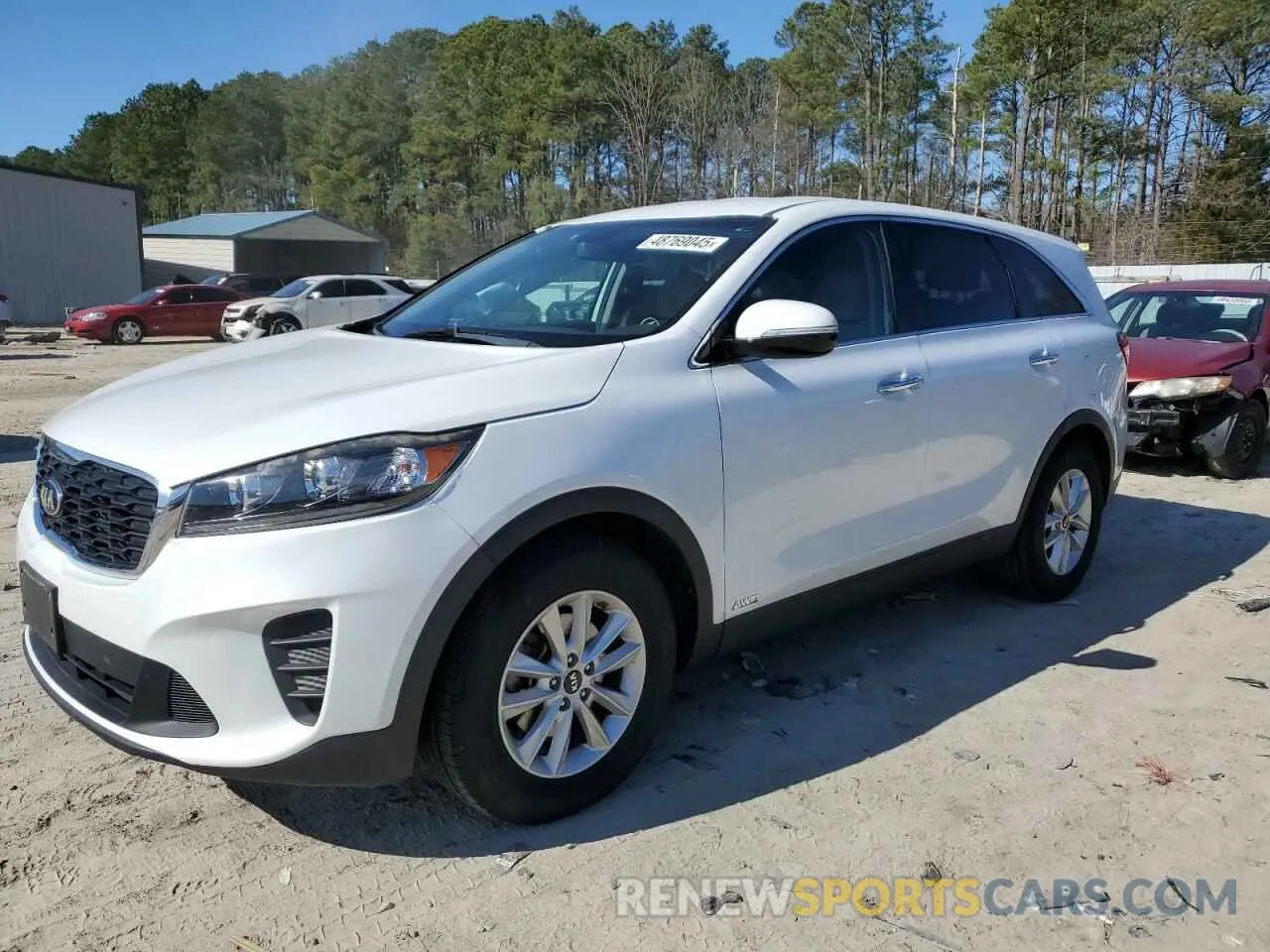 1 Photograph of a damaged car 5XYPGDA54KG483145 KIA SORENTO 2019