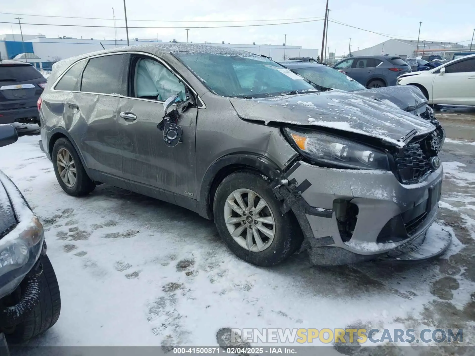 1 Photograph of a damaged car 5XYPGDA58KG556548 KIA SORENTO 2019
