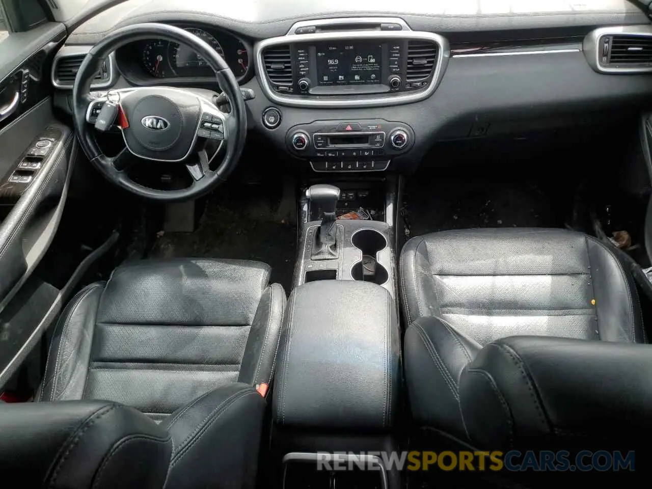 8 Photograph of a damaged car 5XYPHDA54KG606987 KIA SORENTO 2019