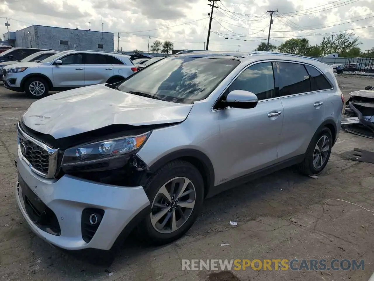 1 Photograph of a damaged car 5XYPHDA56KG528227 KIA SORENTO 2019