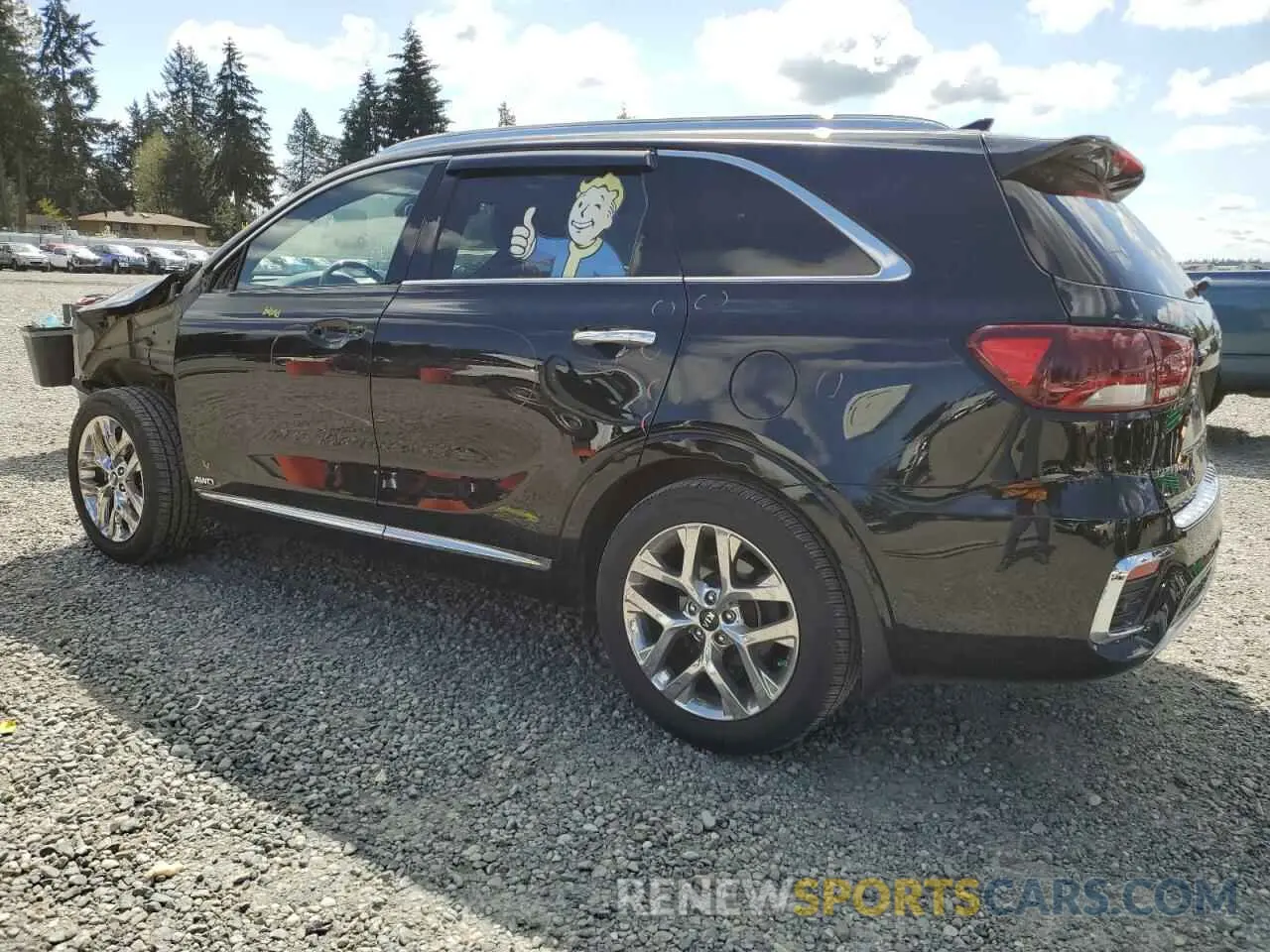 2 Photograph of a damaged car 5XYPKDA51KG522319 KIA SORENTO 2019