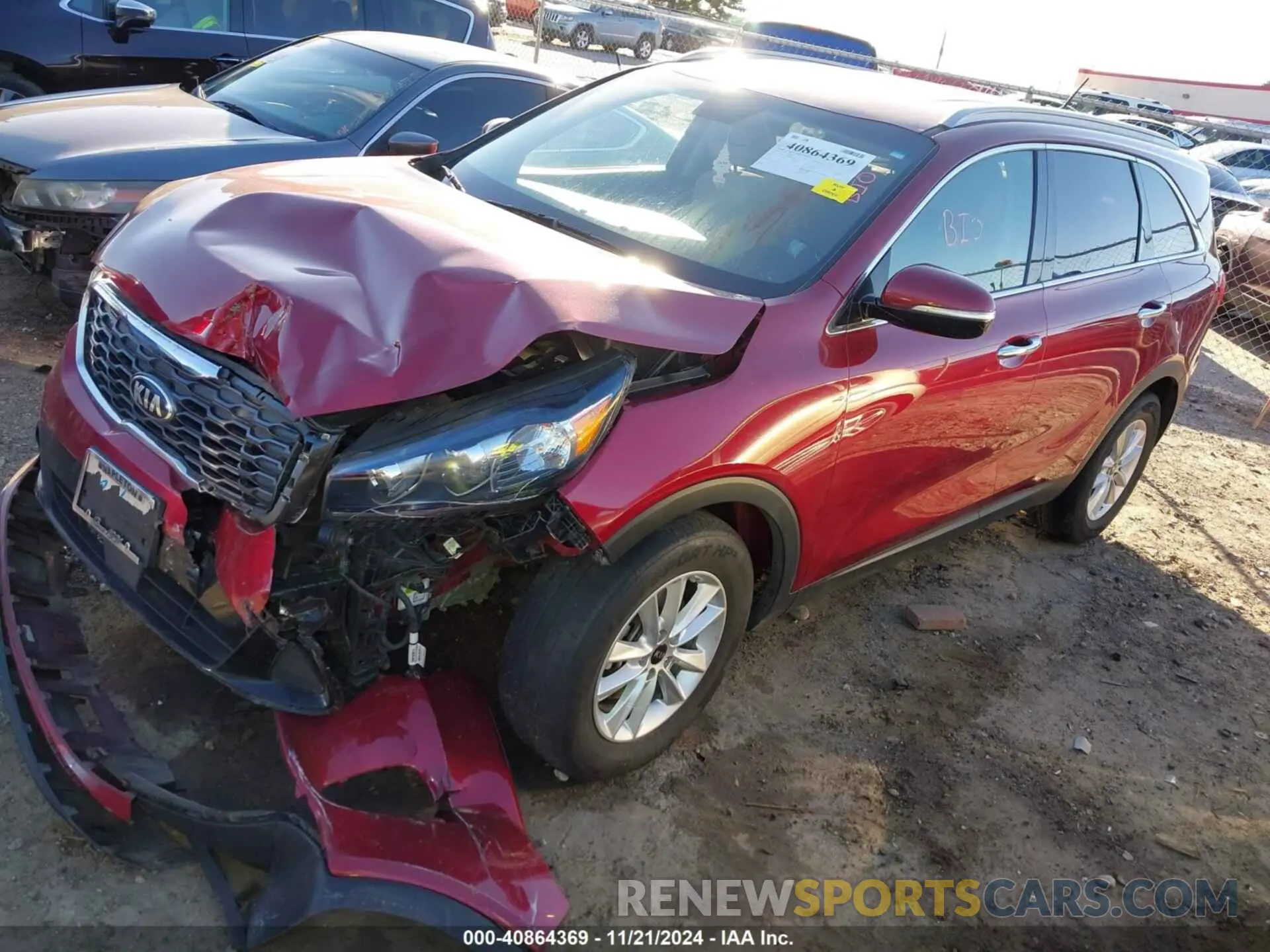 2 Photograph of a damaged car 5XYPG4A32LG680556 KIA SORENTO 2020