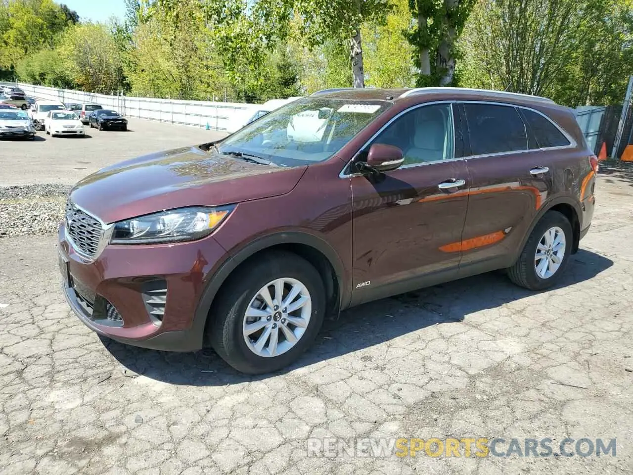 1 Photograph of a damaged car 5XYPGDA35LG648300 KIA SORENTO 2020