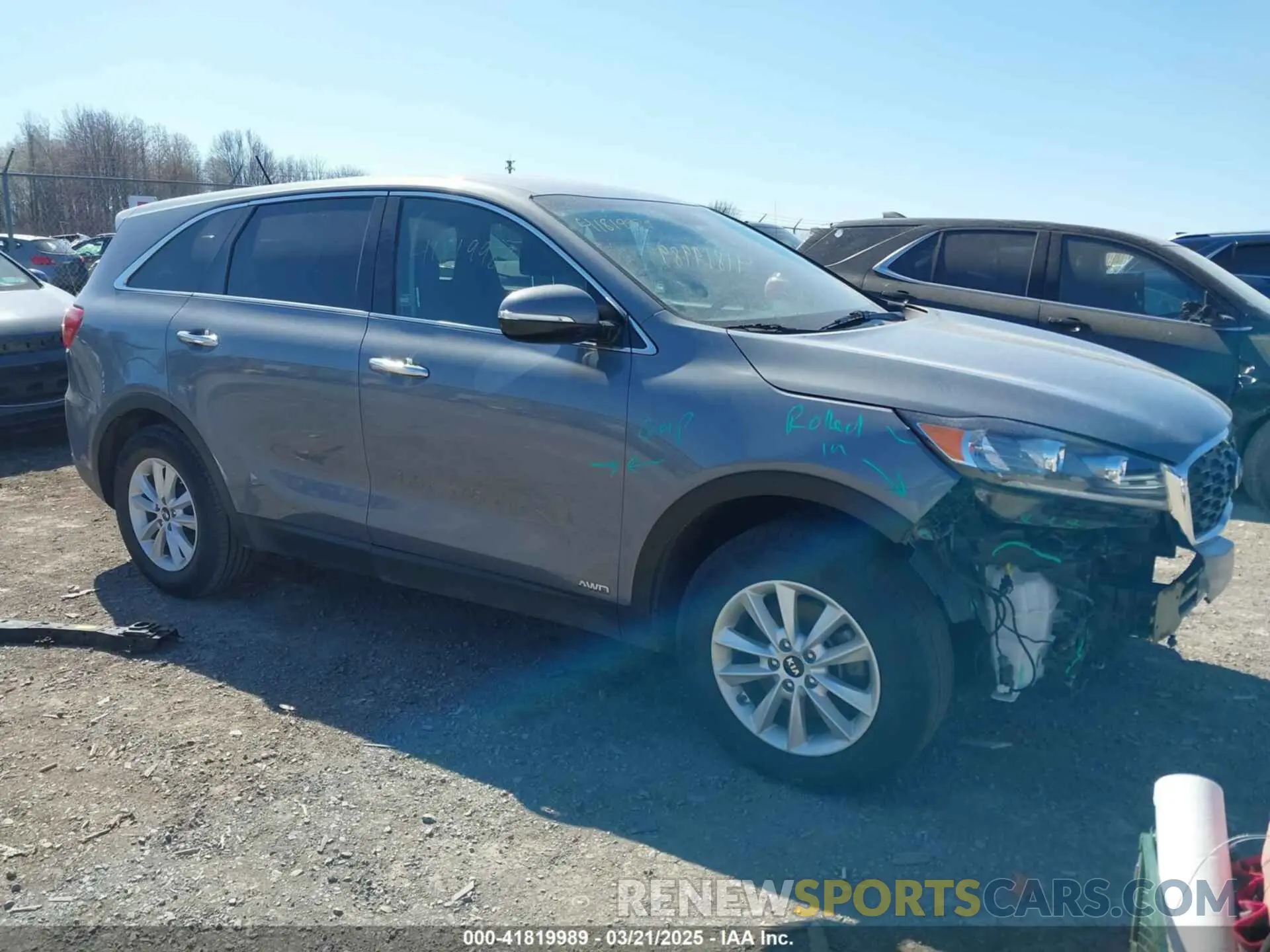 1 Photograph of a damaged car 5XYPGDA36LG635684 KIA SORENTO 2020
