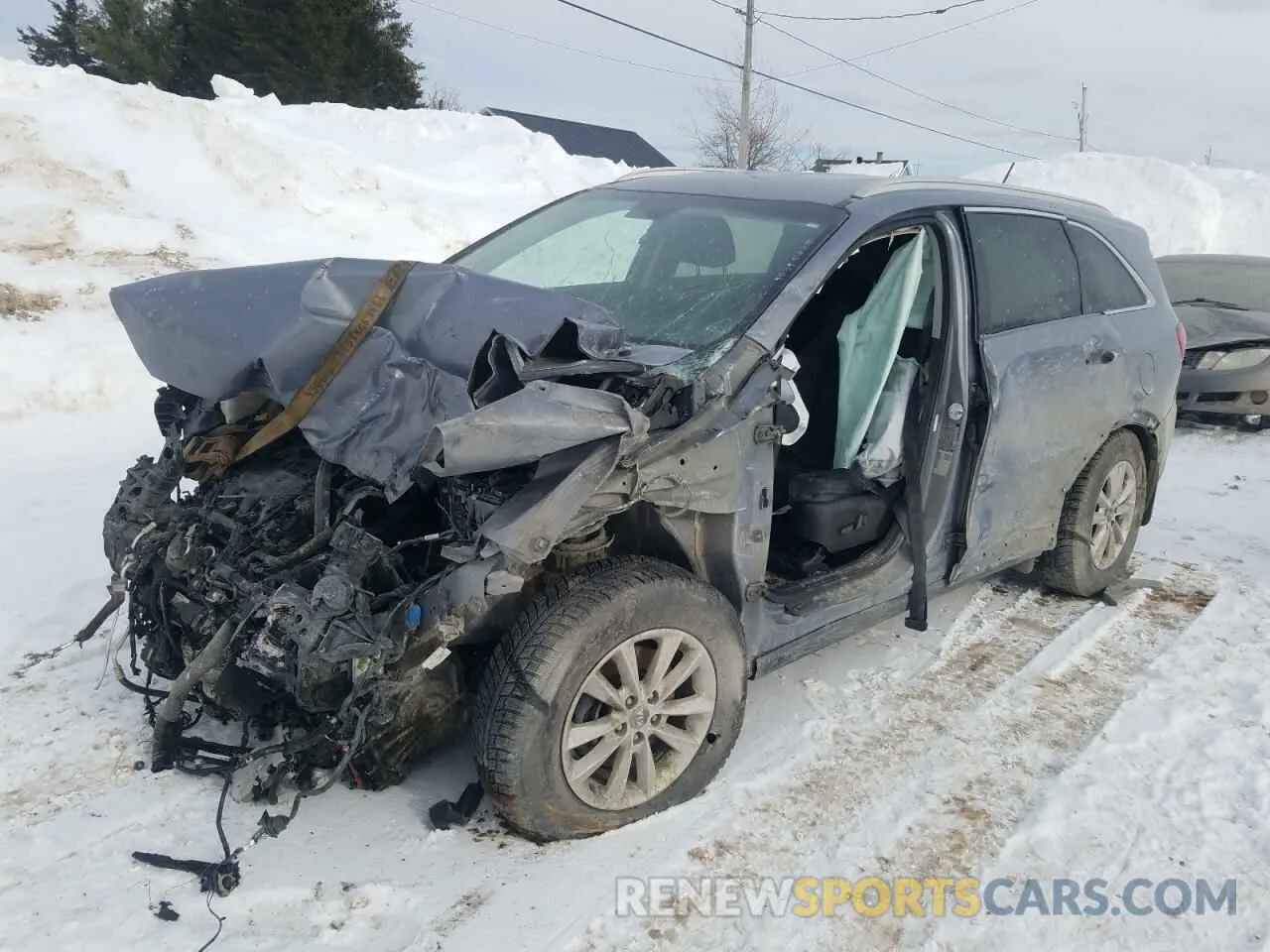 1 Photograph of a damaged car 5XYPGDA54LG695044 KIA SORENTO 2020