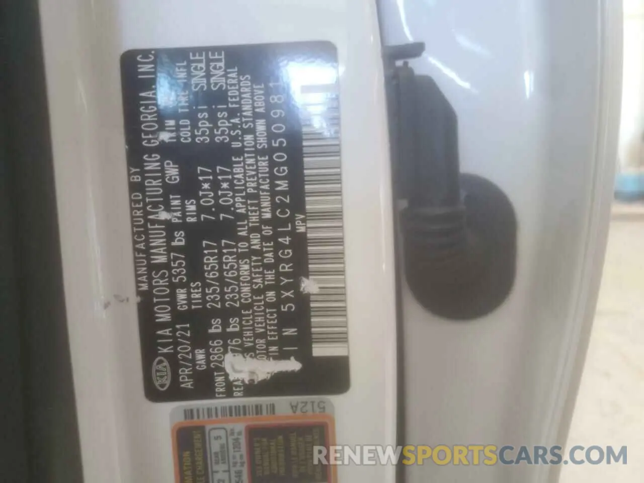 13 Фотография поврежденного автомобиля 5XYRG4LC2MG050981 KIA SORENTO 2021