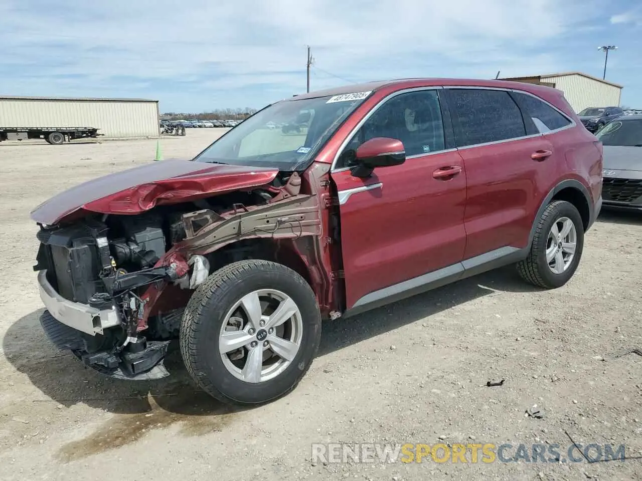 1 Photograph of a damaged car 5XYRGDLC6MG045413 KIA SORENTO 2021