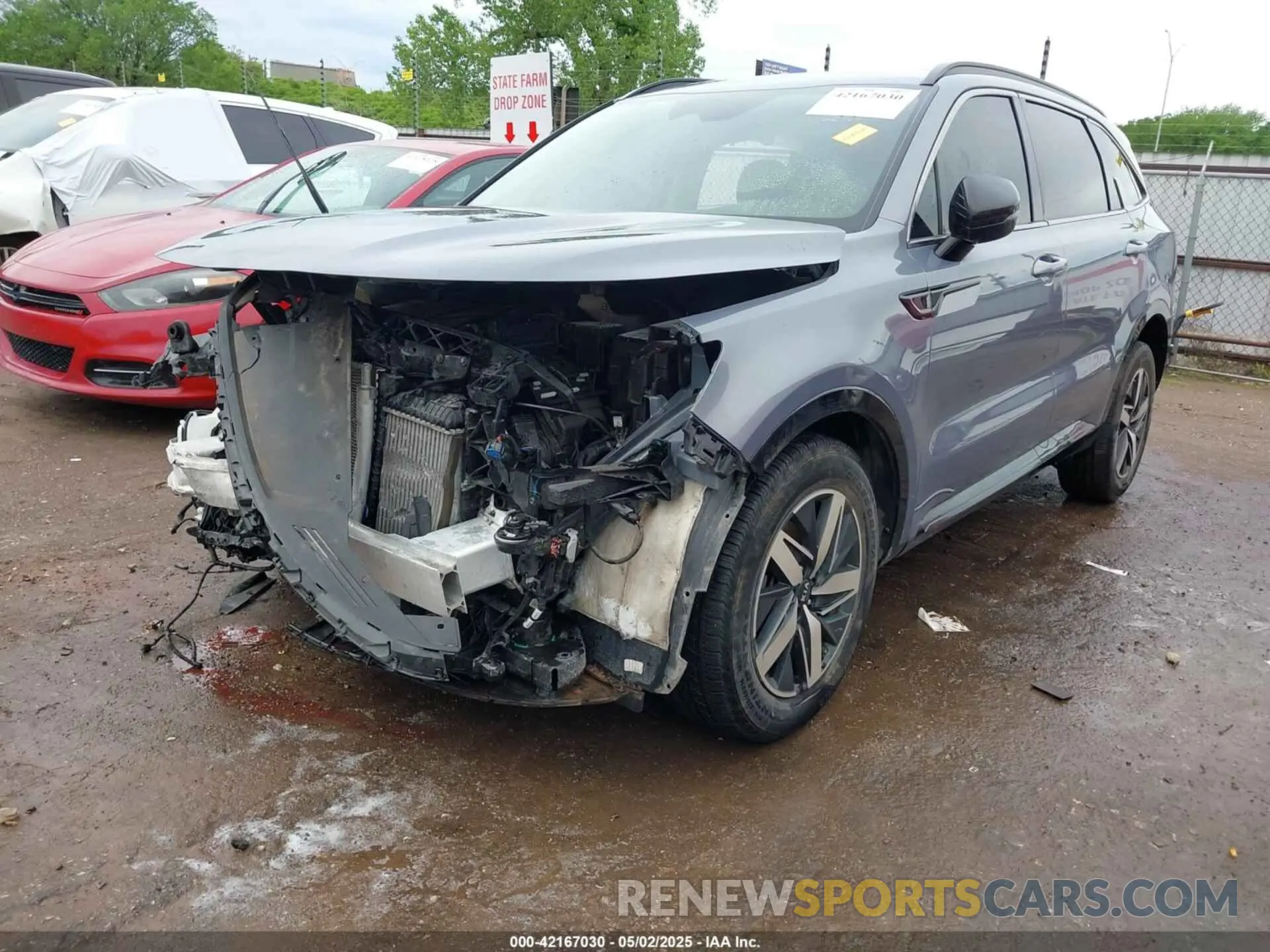 2 Photograph of a damaged car 5XYRH4LF8MG034839 KIA SORENTO 2021