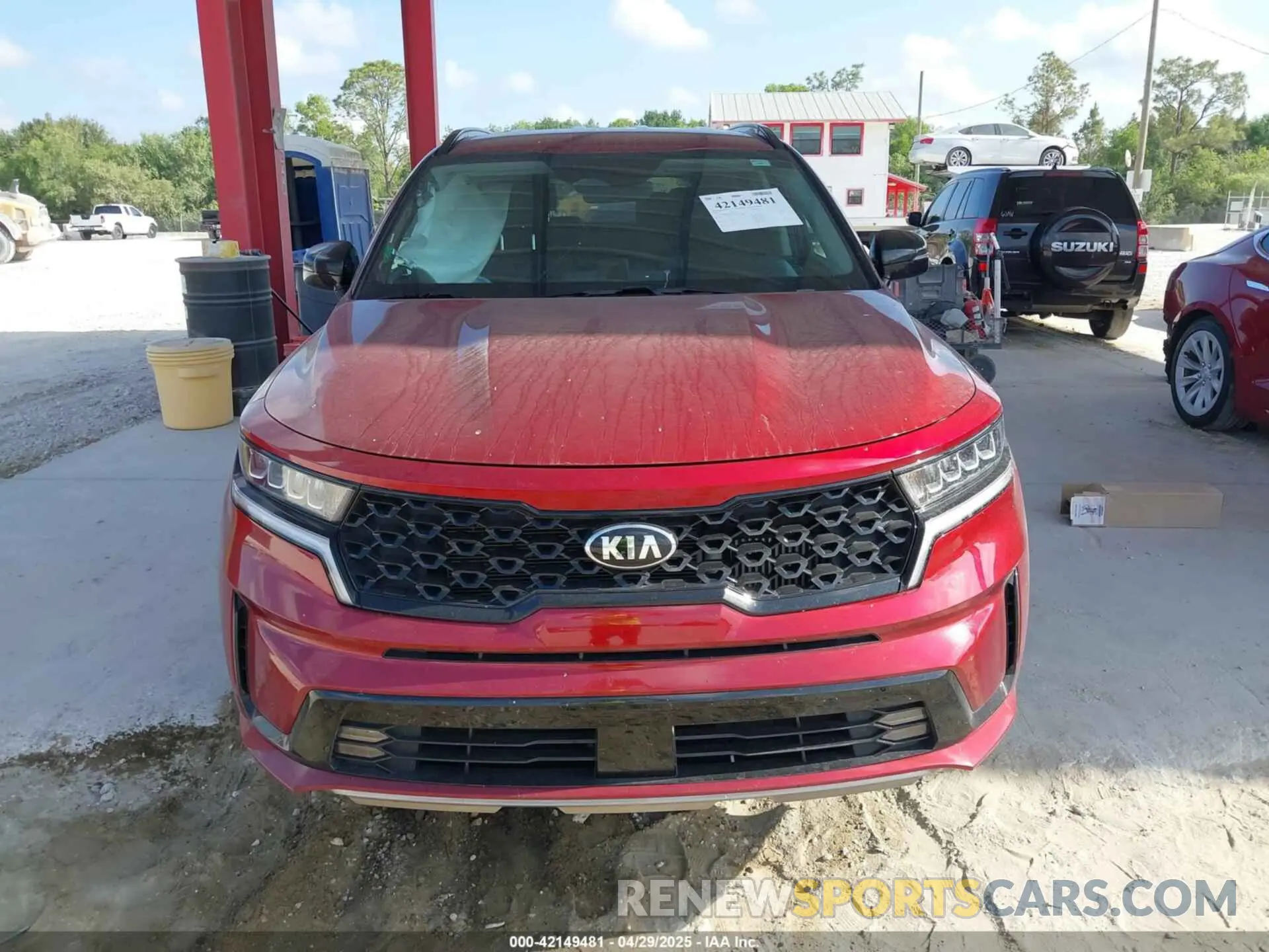 12 Photograph of a damaged car 5XYRH4LF8MG035215 KIA SORENTO 2021