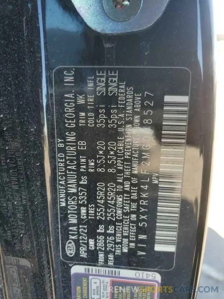 14 Фотография поврежденного автомобиля 5XYRK4LF2MG048527 KIA SORENTO 2021