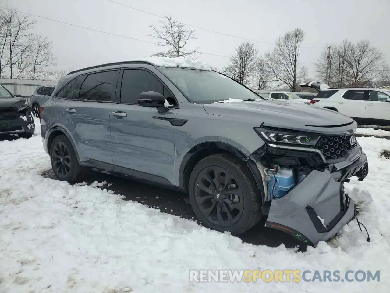 4 Фотография поврежденного автомобиля 5XYRK4LF5MG035528 KIA SORENTO 2021