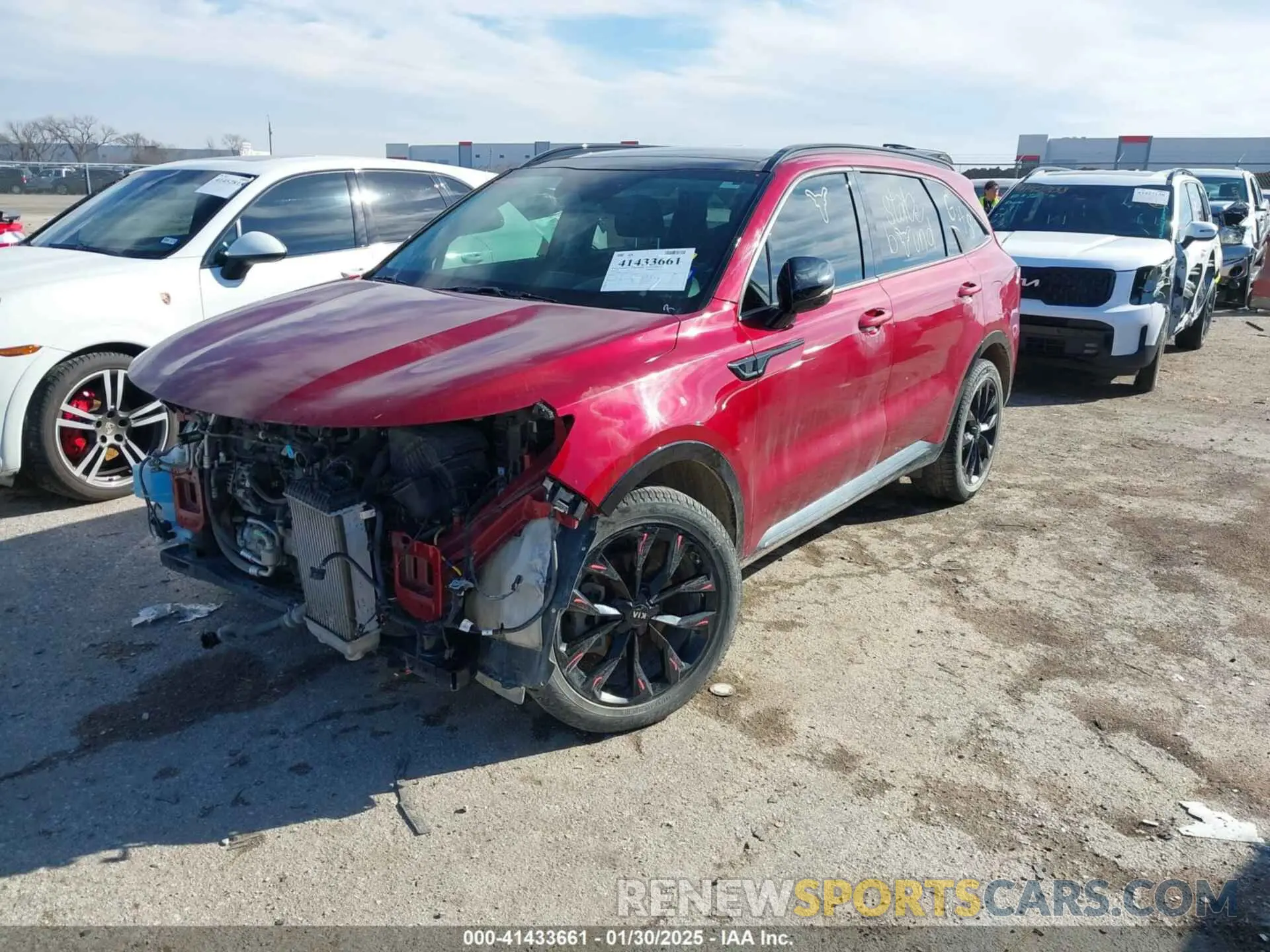 2 Photograph of a damaged car 5XYRK4LF6MG067730 KIA SORENTO 2021