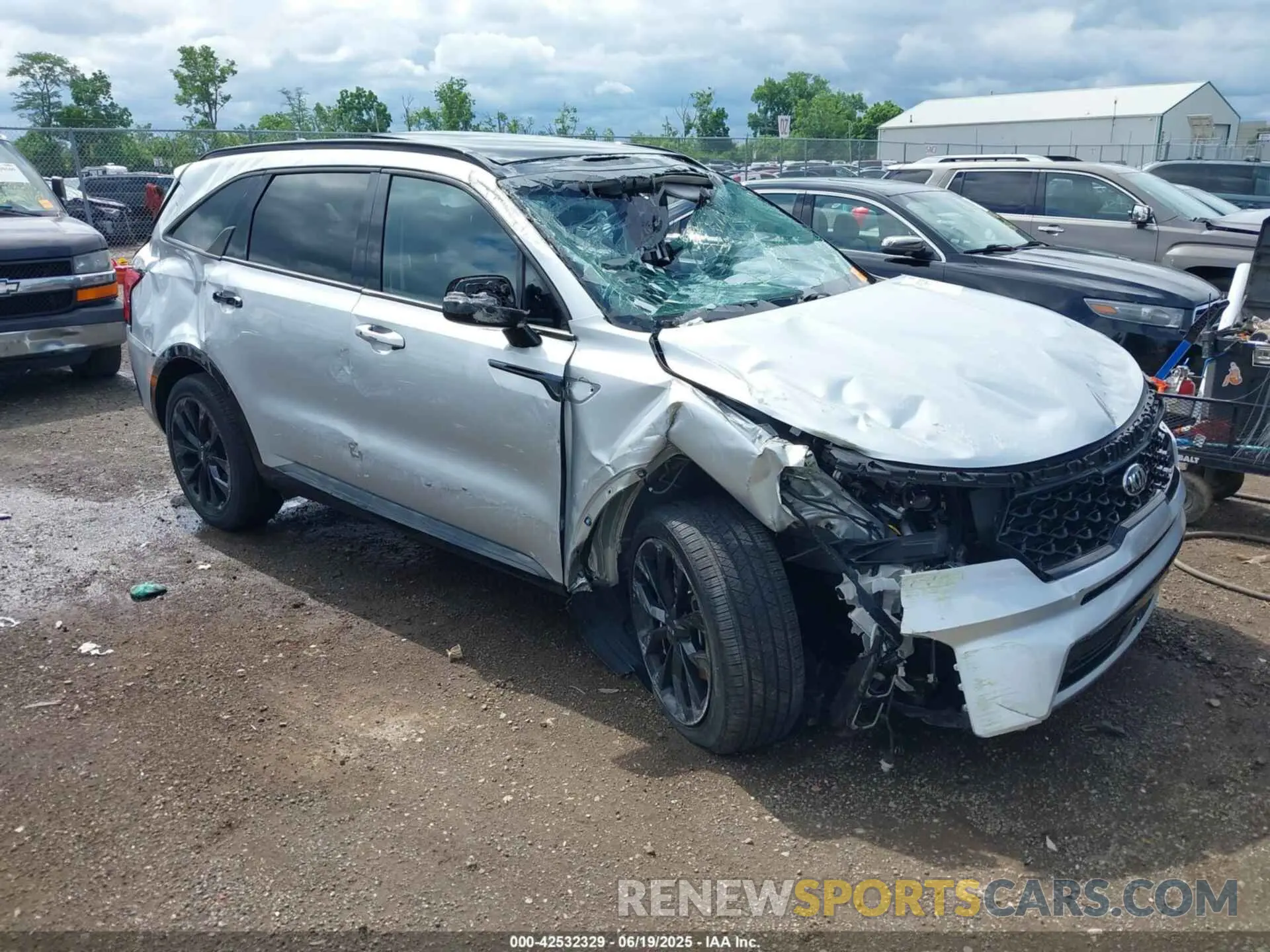 1 Фотография поврежденного автомобиля 5XYRK4LF8MG036124 KIA SORENTO 2021